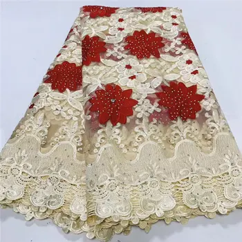 

Best Selling African Tulle Lace Fabric Embroidery Nigerian Net Lace Fabric 2020 High Quality Swiss Voile Lace For Women Dress