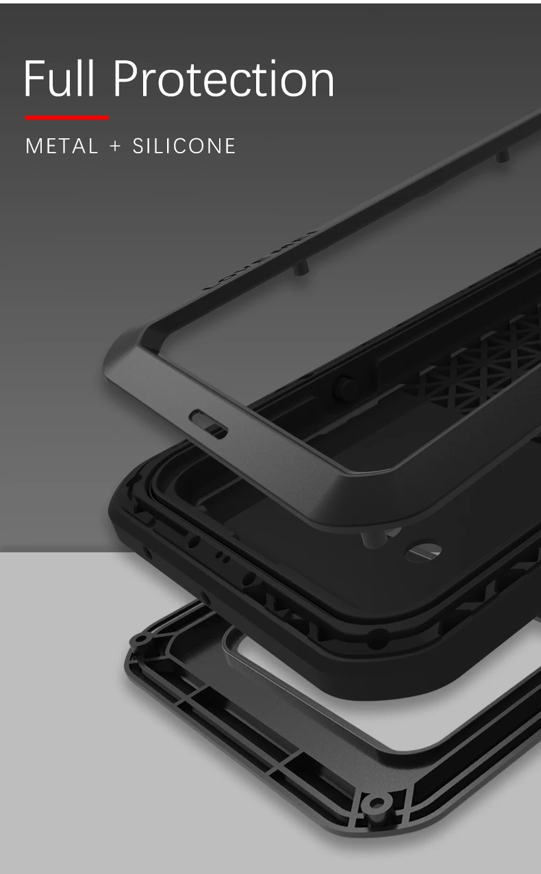 Для LG G8S ThinQ Case LGG8 ударопрочный водостойкий металлический бронированный чехол для телефона LG G8 ThinQ водонепроницаемый чехол