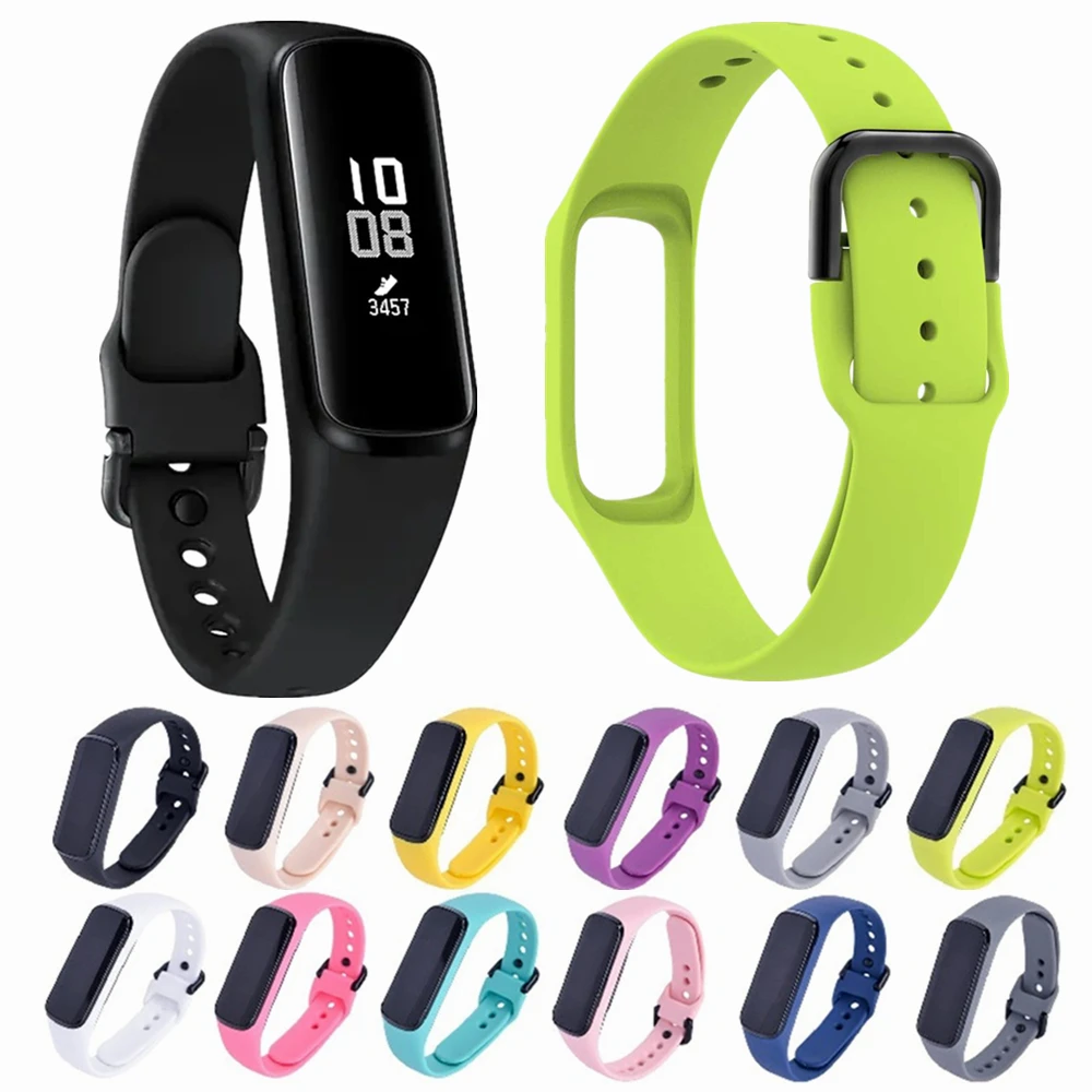Силиконовый ремешок для умных часов Samsung Galaxy Fit-e R375 мягкий аксессуары | Наручные