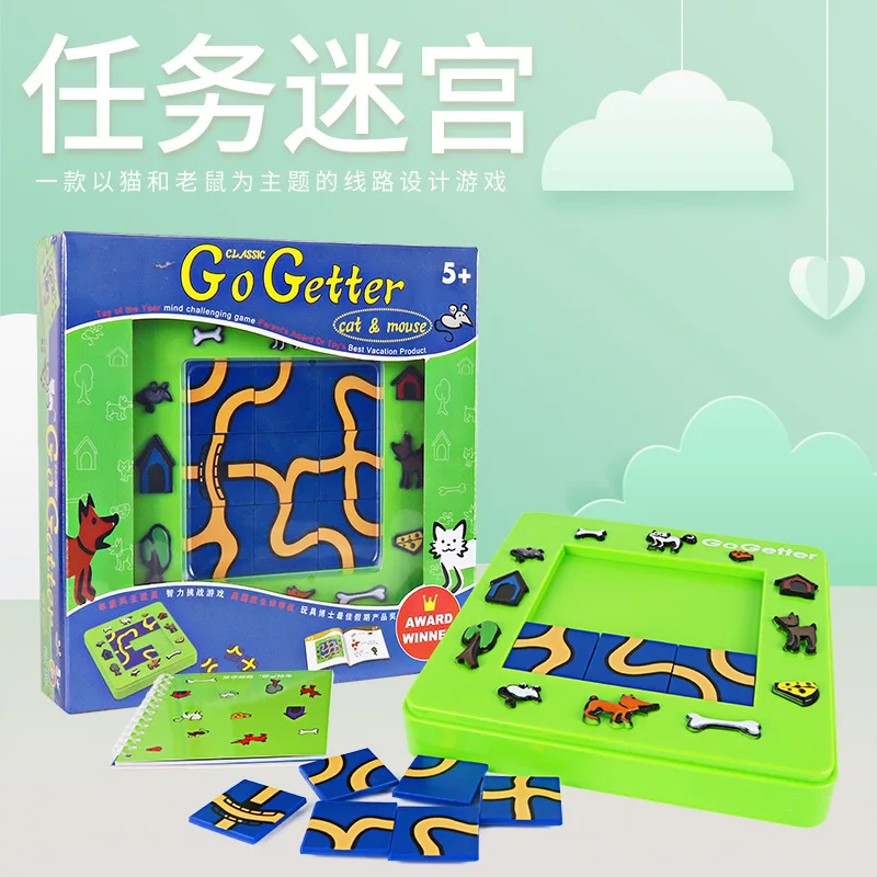 

Hot Sales Cat And Mouse CHILDREN'S Toy Early Childhood Educational Children Board Game Task Maze Toy Boutique