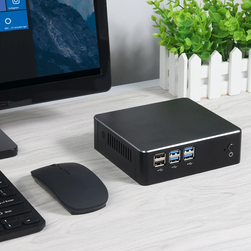 Мини ПК Intel Core i7 7500U i5 7200U i3 7100U Windows 10 Linux HDMI VGA 300 Мбит/с WiFi Gigabit Ethernet 6x USB HTPC|mini pc