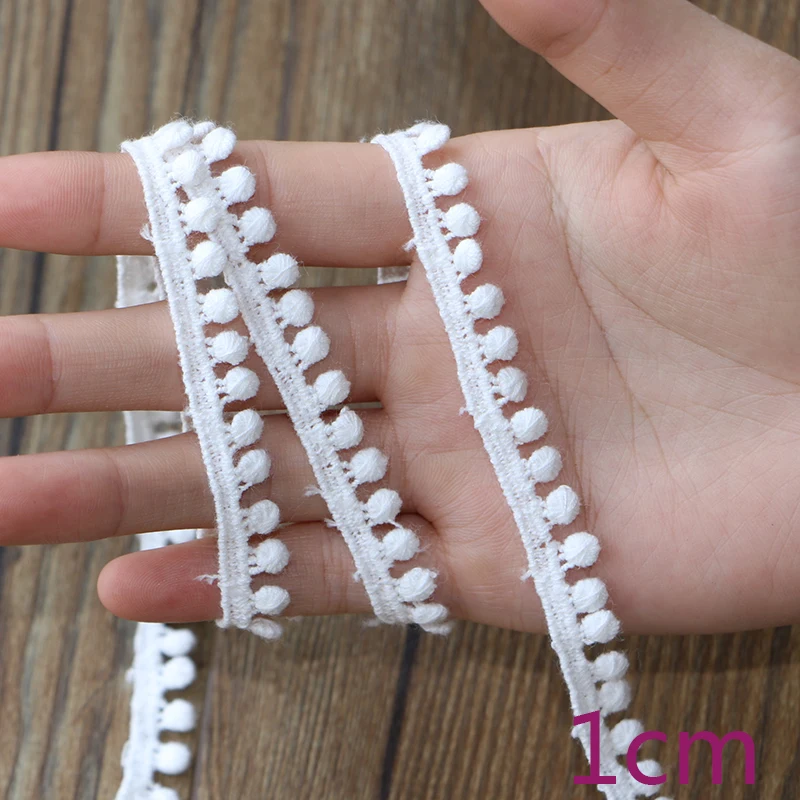 1CM 5YARD 5 ярдов ручная работа, сделай сам, ремесло, аксессуары, вышивка, кружевная ткань, шторы, диван, шитье, белая кружевная отделка S65 - Цвет: 1CM 5YARD