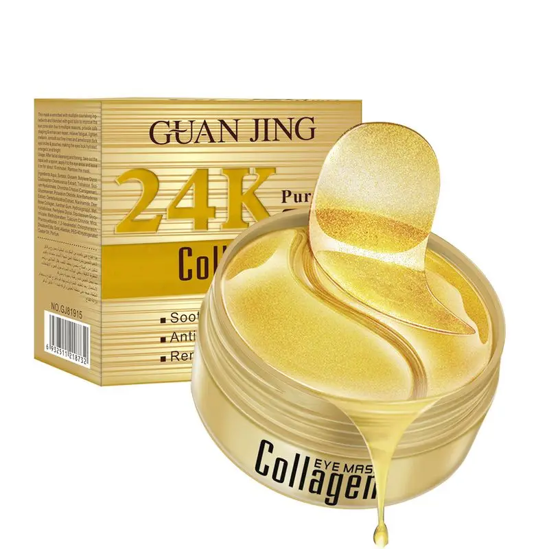 

Eye Mask 24K Pure Golden Eye Mask Collagen Eye Patch Reduce Wrinkles Remove Dark Circles Anti-Age Bag Moisturizing Eye Mask
