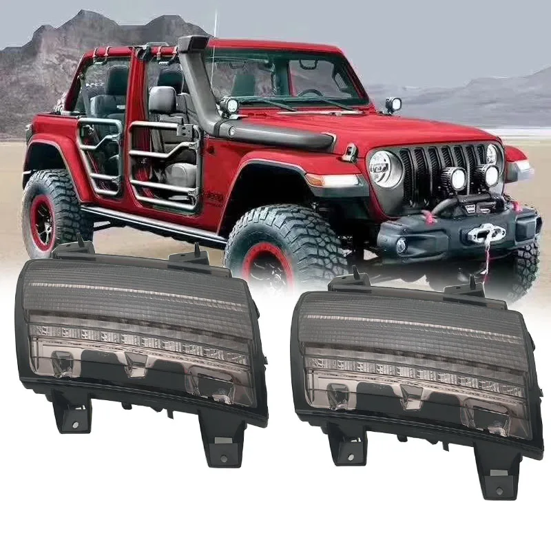 Дневные ходовые огни/указатели поворота для Jeep Wrangler JL 2018 2019 новинка | Автомобили и