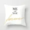 New Style Black and White Geometric Portrait Pillowcase Home Sofa Office Pillow Cushion Cover Ins Pillow Case 4