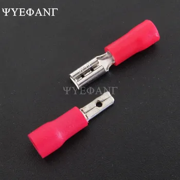 

20sets 2.8mm Insulated Seal Spade Wire Connector Male Female Crimping Terminals Electrical Crimp Terminal for 16AWG - 14AWG Wire