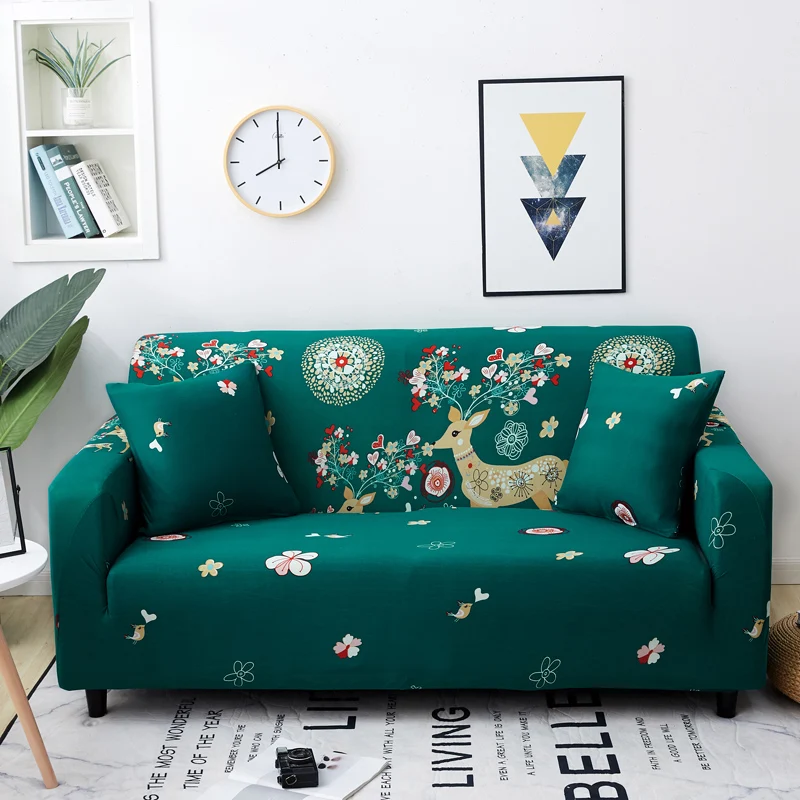 U Стрейч диванных чехлов протектор мебели полиэстер Loveseat Ipad Mini 1/2/3/4-seater Arm накидки на стулья для Гостиная - Цвет: U