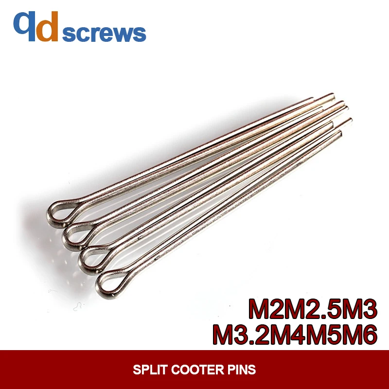

304 M2M2.5M3.2M4M5 stainless steel Split cooter pins open pin hairpin pin positioning pin GB91 DIN94 ISO 1234