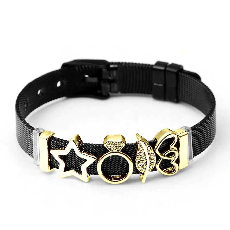 SEIALOY нержавеющая сталь сетки бренды браслеты для женщин мужчин Европа Шарм серебро Lucky часы цепочка браслет на запястье ювелирные изделия подарок - Окраска металла: HD001-1