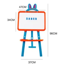 Детская развивающая игрушка, доска для рисования, магнитная большая доска для письма, двусторонняя, регулируемая, на лямках, маленькая доска для рисования, E