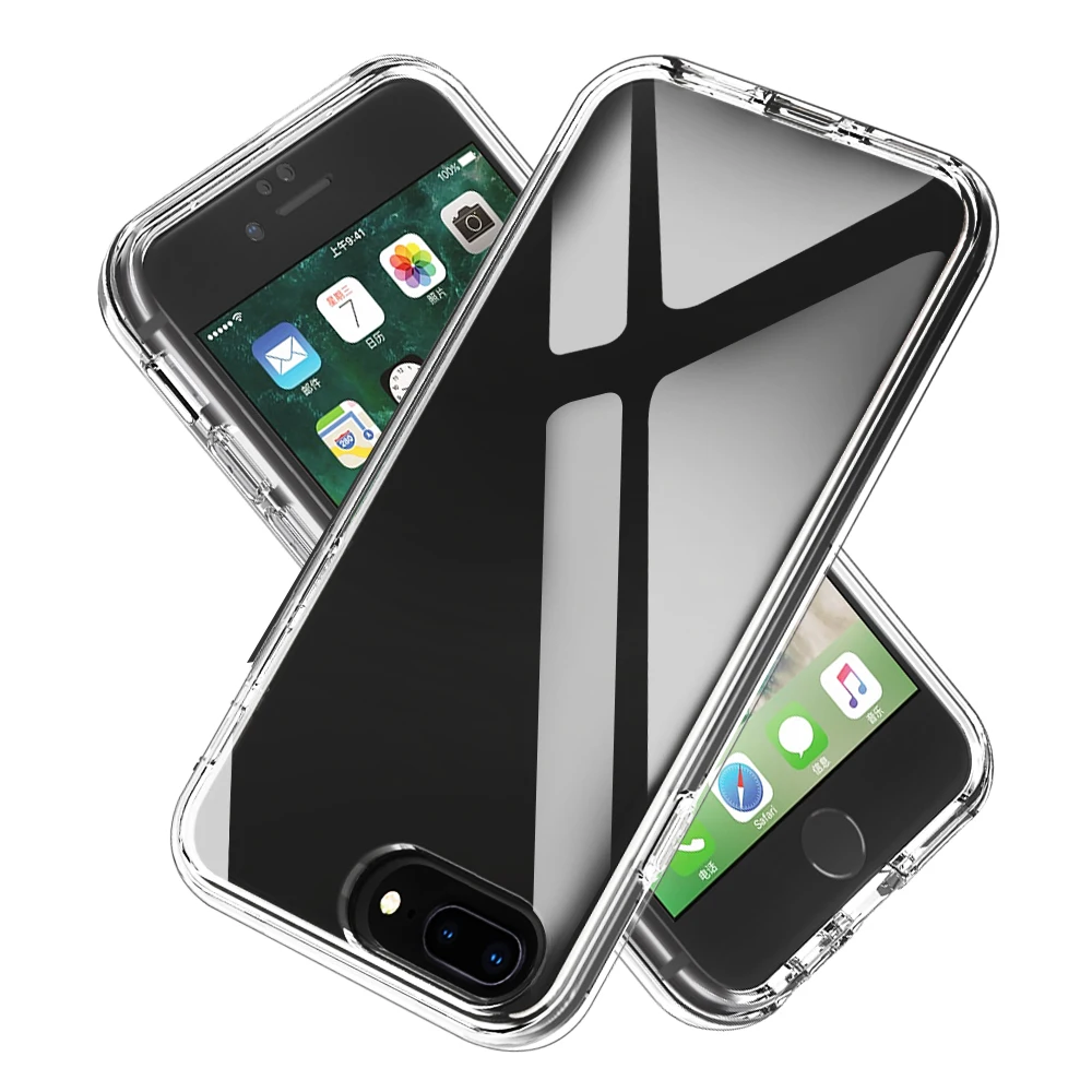 Transparent Case For iPhone 7 8 Protection PC Bumper For iPhone 7 Plus TPU Case Funda 1