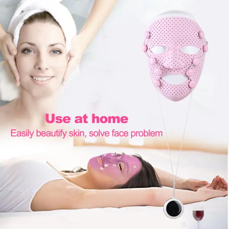 Electric Vibration Face Mask Massager Home Use Anti-wrinkle Magnet Massage Facial SPA Acne Wrinkle Removal Therapy Beauty Care | Красота и