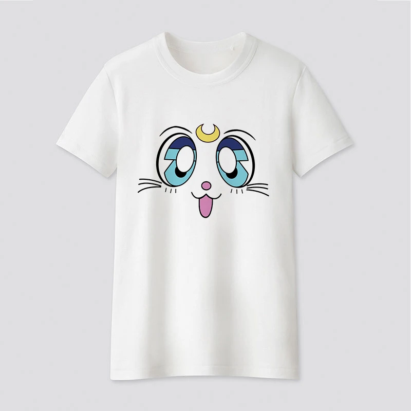 

Women's T-Shirt New Arrival Basic Sailor Moon Anime Print Female Shirt Japanese Clothes Harajuku Kawaii Tops Summer T-shirt