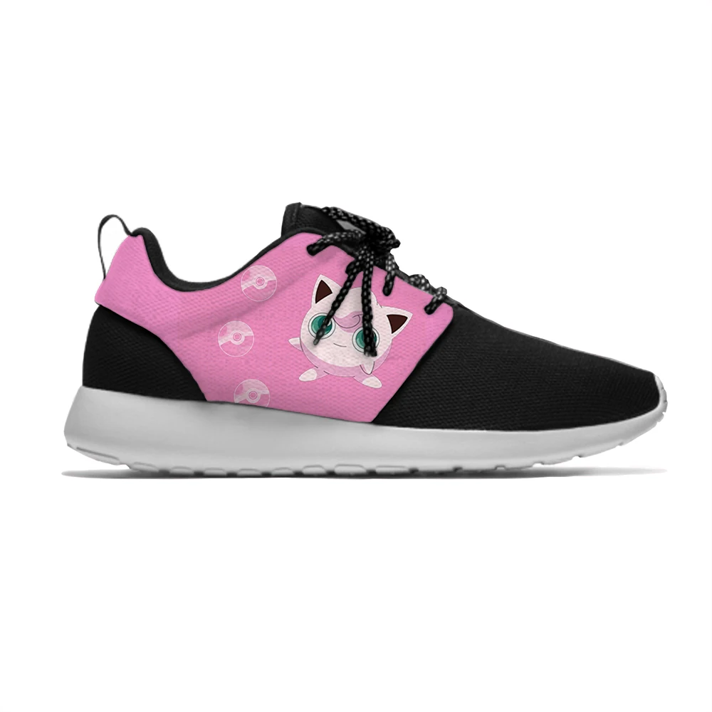 

Jigglypuff Pokemon Hot Cute Kawaii Funny Fashion Kids Sport Running Shoes Casual Breathable 3D Print Sneakers Boys Children Girl