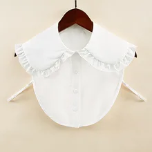 Vintage lapela colar falso para mulher camisa branca coleiras falsas mulher removível destacável colar falso col lady vestido decoração