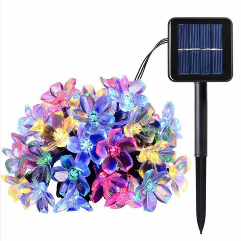 

LED Solar Outdoor String Christmas Decorative Lights Warm White Multicolor Light Outdoor Light Solar Garden Waterproof Holiday