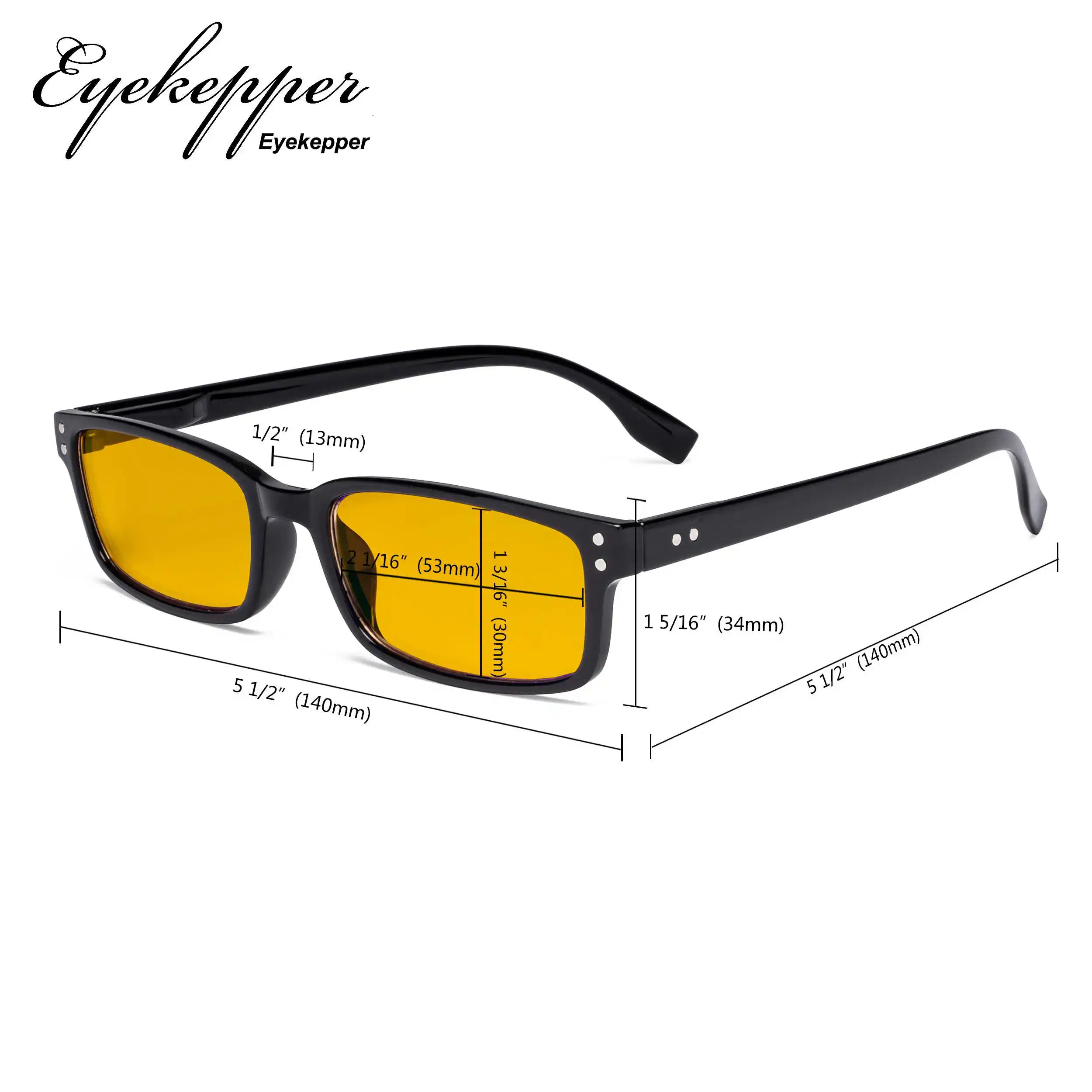 HP097 Eyekepper, синий светильник, блокирующие очки с желтым фильтром, линзы для компьютера, очки для мужчин и женщин