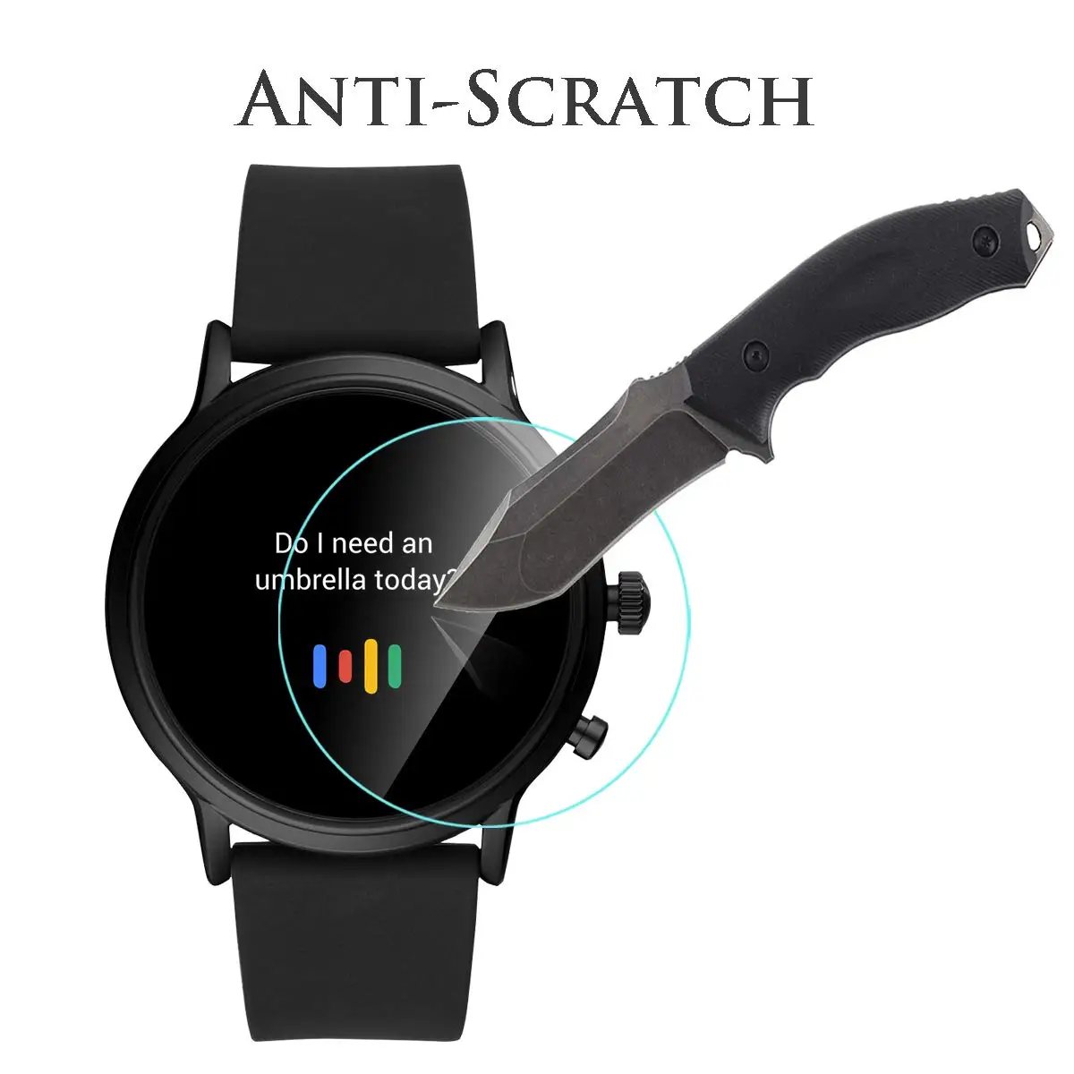 Ископаемых Gen 5 Carlyle HR Smartwatch закаленное Стекло Экран протектор, 2.5D Arc edges 9 с классом твердости, защита от царапин