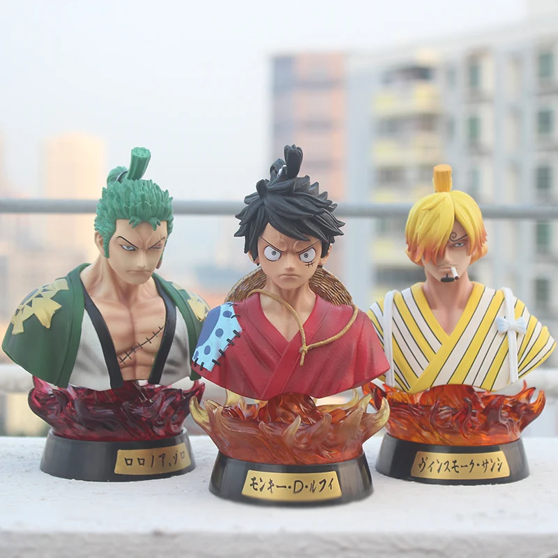 Collectible-Model Kimono Statue Action-Figure Ver.-Head Bust Zoro Sanji GK Anime One-Piece