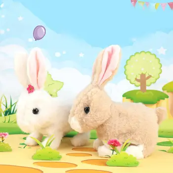 

LeadingStar Electric Simulate Plush Bunny Bounce Smart Kids Doll Toy Gift for Easter