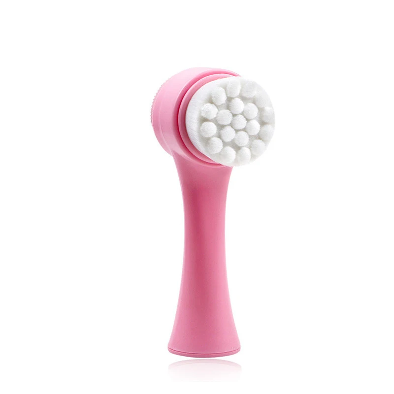 3D Double Sided Face Cleansing Brush Face Washing Skin Blackhead Remover Pore Cleaner Face Massage Brush VIP Dropshipping 2020 3