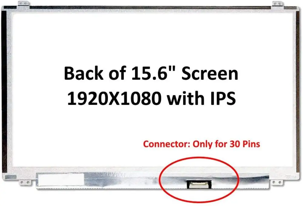 

New 15.6" IPS FHD 1080P Laptop LED LCD Replacement Screen/Panel Compatible with Innolux (CMO) N156HCE-EBA REV.C1 N156HCE-EBA C1