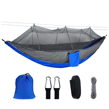 

Hammock Outdoor Double Mosquito Net Hammock Set Outdoor Camping Home Courtyard Leisure Vacation Hammock #YL5