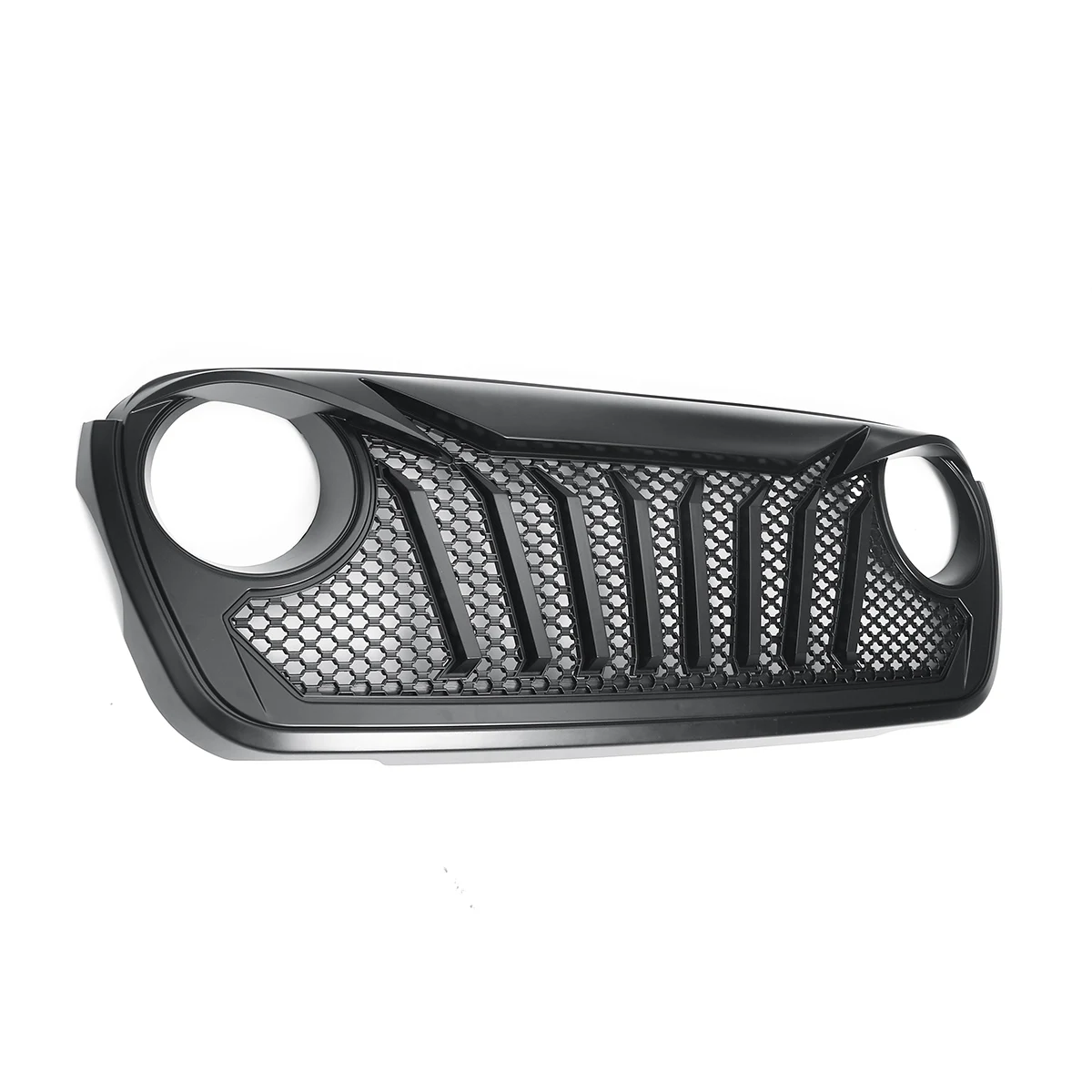 Front intake Grid Black Overlay Grill Grille for Jeep for Wrangler JL Vertical Stripe Look ABS Grille Auto Accessories