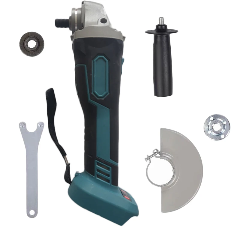 

125mm 18V Brushless Wireless Impact Angle Grinder Head Tools Kit without Battery DIY woodworking tools