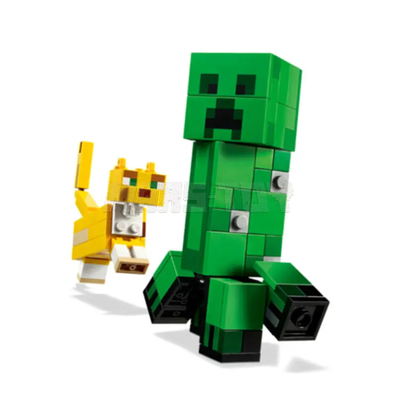 The BigFig Series 2 With Ocelot Building Blocks Compatible 21156 Bricks Sets Toys For Gifts Kids