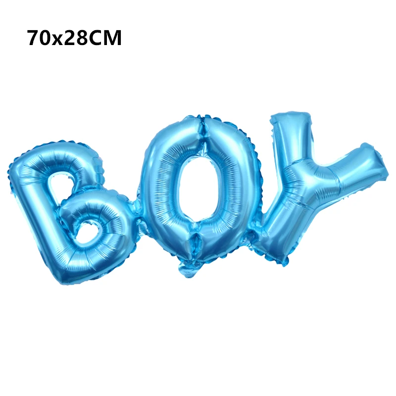 sky blue boy 1 шт. пол раскрывает мальчик и девушка с воздушными Шарами День Рождения украшения Дети украшения Anniversaire Garcon баллоны игрушки для вечеринки перед рождением ребенка - Цвет: sky blue boy