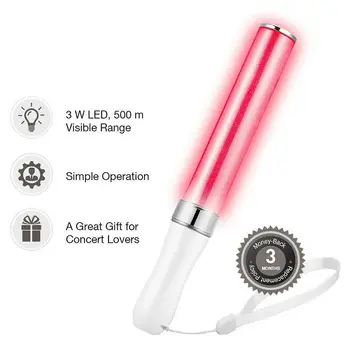 

Multicolor LED Glow Sticks,Party Flashing Light, 15 Color Changing Flashing Light Stick for for Party Supplies(2Pack)