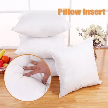 

1PC 45×45cm Standard White Pillow Cushion Core Inner Filling Soft Throw Seat Pillow Interior Car Home Decor Insert White #G