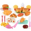 Kid's Kitchen Toys Simulation Microwave Oven Educational Toys Mini Kitchen Food Pretend Play Cutting Role Playing Girls Toys 2