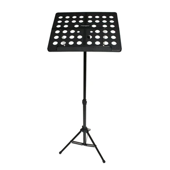 

Flanger Folding Music Tripod Stand Holder Sheet Aluminum Alloy+ABS + Carrying Bag Musical Instruments(Black)
