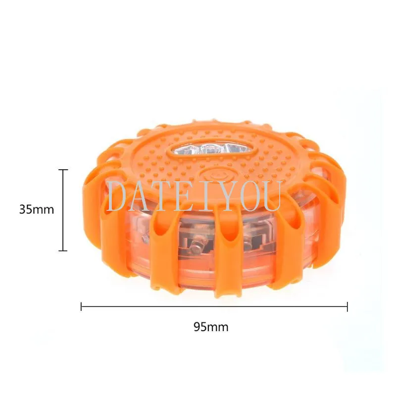 Red Blue Led Police Road Led Light Emergency Car Lights Road Flares Warning Night Lights Roadside Disc Beacon
