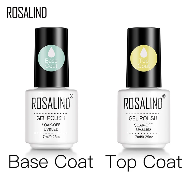 Rosalind Primer Gel Polish Unghie Semi Permanenti Per Manicure Rafforzare Top Base Coat Soak Off Uv Vernis Lacca Nail Gel Art