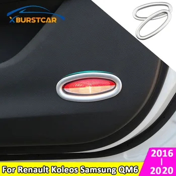 

Xburstcar for Renault Koleos Samsung QM6 2016 - 2020 Car Front Inner Door Lights Cover Trim Interior Door Lamps Sticker