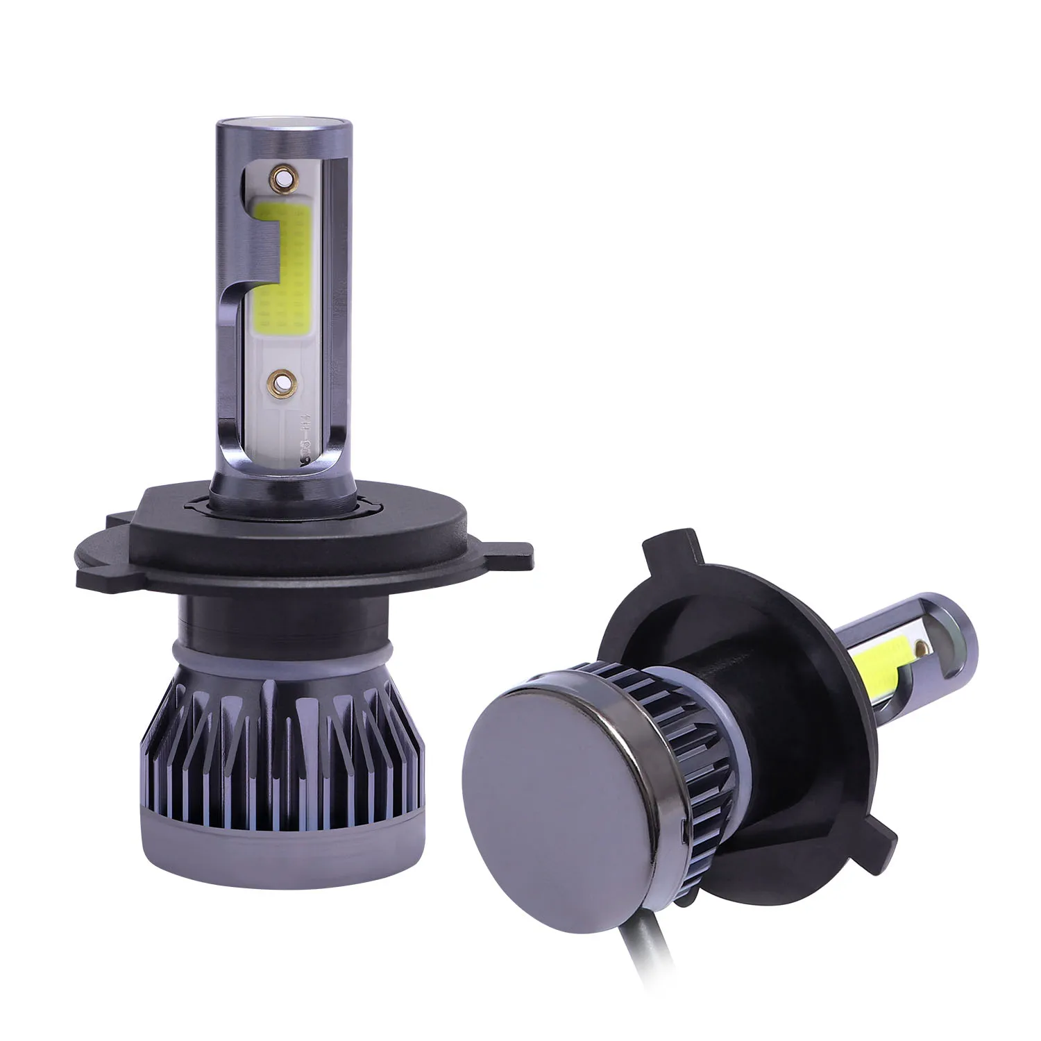 

2Pcs/Set H4 LED Headlight Bulb FOG Driving Light High/Low LED Light DRL 6000K 9V-36V Kit 6063 Aviation Aluminum IP68