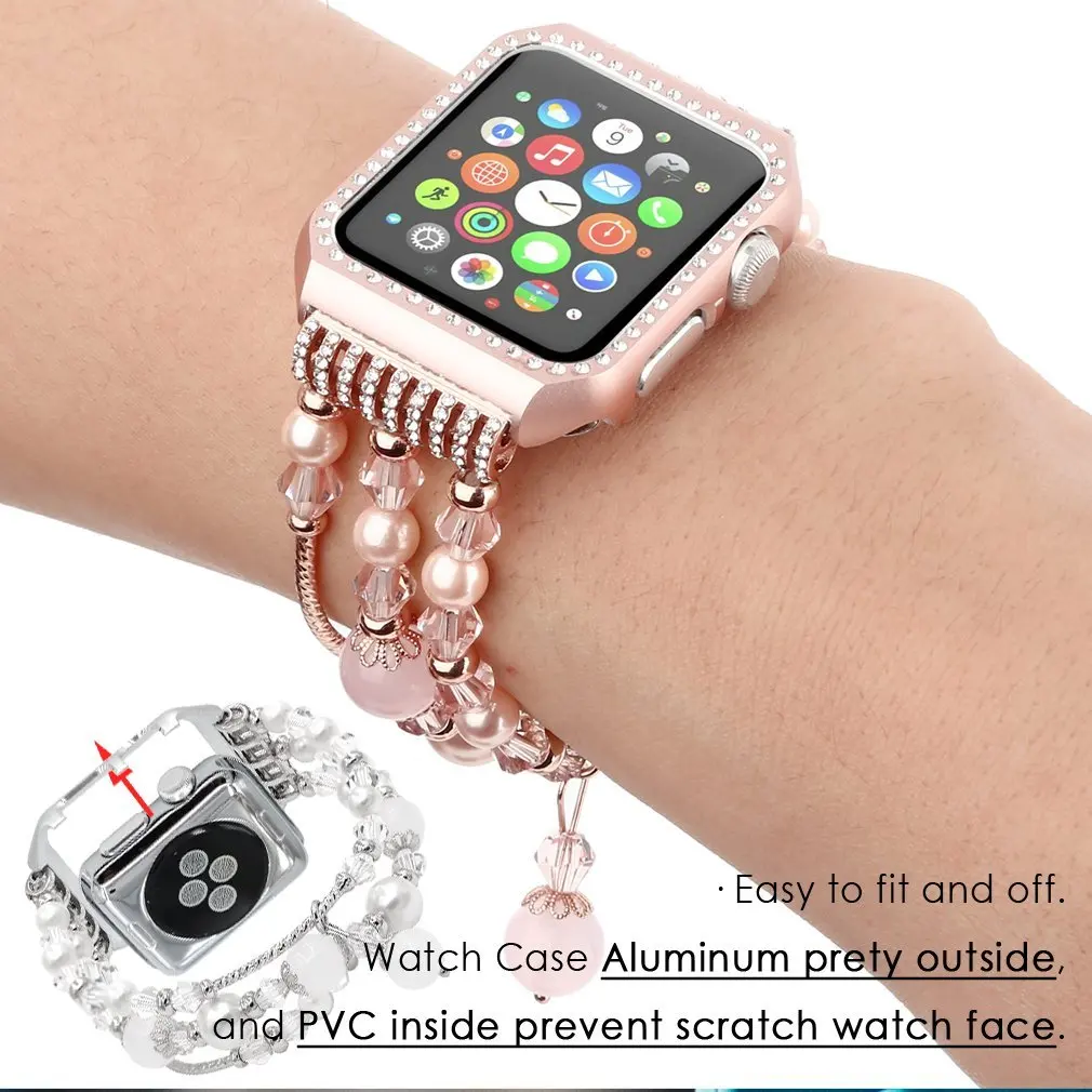 Ремешок металлический для Apple Watch Series 6 SE 5 4 3 2 сменный Браслет iWatch 38 мм 42 40/44