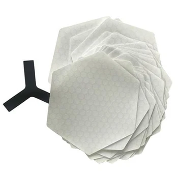 

Hexa Traction Waxless Surfboard Deck Grip-Surfboard Anti-Slip Mat (Clear)