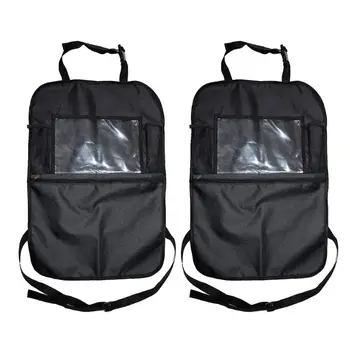 

Backseat Organizer for Kids Kick Mats Back Seat Car Protector with Multi Pocket Storage Bag Holder for iPad Tablet Bottle Tissue