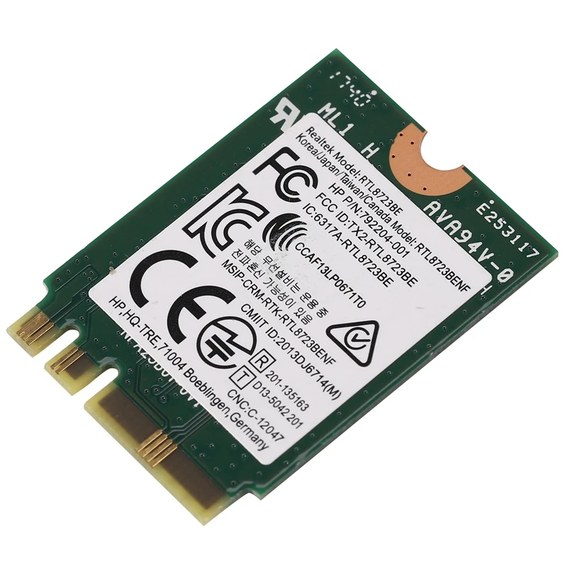 Беспроводной адаптер для Realtek RTL8723BE 802.11N WiFi карты Bluetooth 4,0 NGFF карты SPS 843338-001 300 Мбит/с