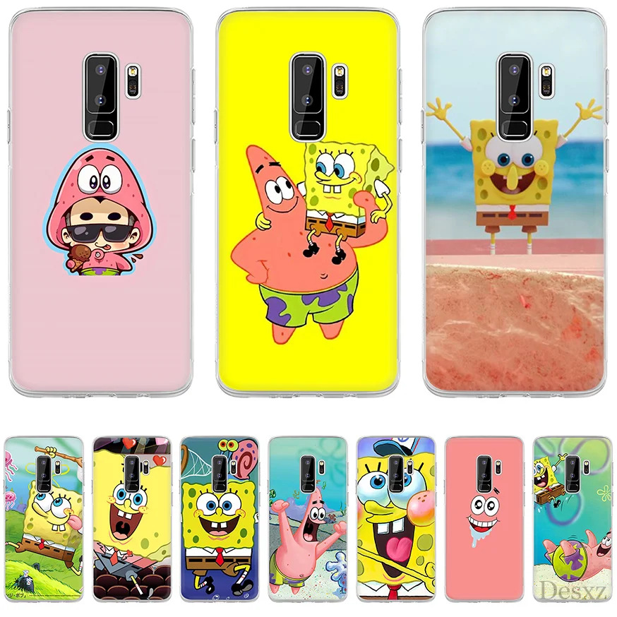 Чехол КРЫШКА ДЛЯ samsung Galaxy A3 A5 A6 A8 A9 A10 A20 A30 A40 A50 A60 A70 BFF &quotГубка Боб&quot Жесткий Pc |