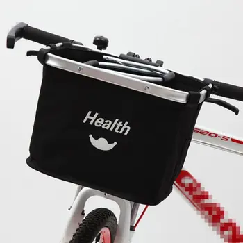 

Bicycle Front Basket with 2 Handle Environmental Protection Cloth Handlebar Front Carrier Frame Bag Storage and Carrying