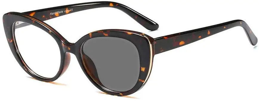 Leoaprd кошачьи Солнцезащитные очки женские модные маленькие очки для чтения "кошачий глаз" фотохромные пресбиопические очки женские FML