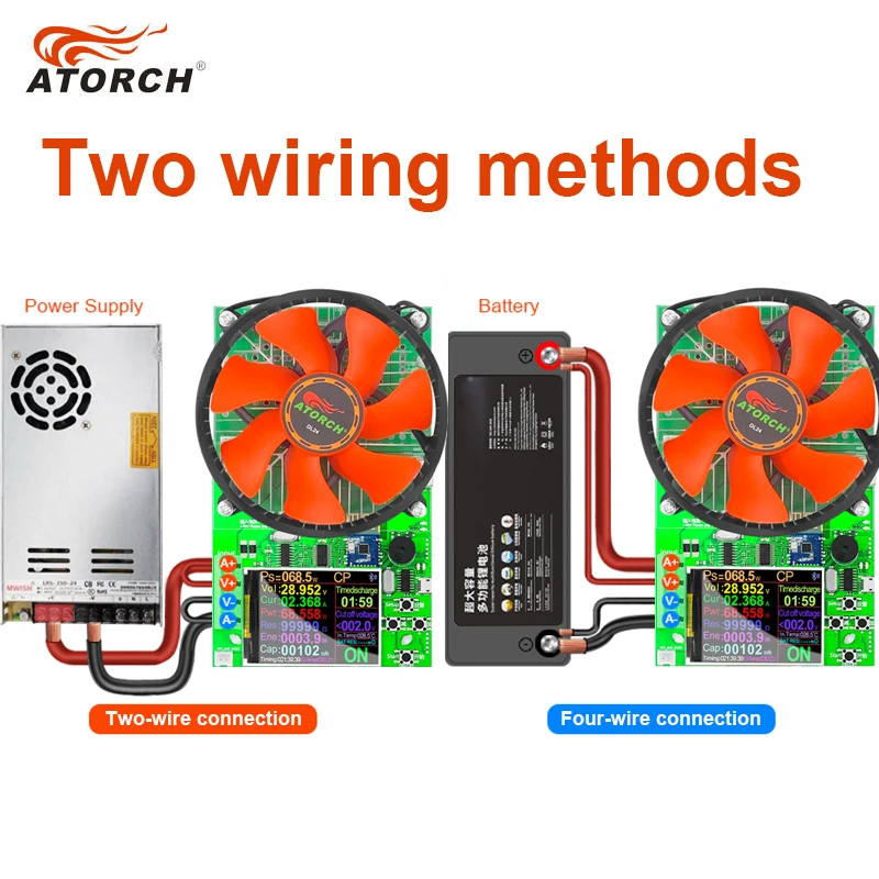150W 20A Battery Capacity 4-wire Tester DC USB Tester Electronic Load Lithium Discharge Monitor Power Supply Checker With PC APP 5