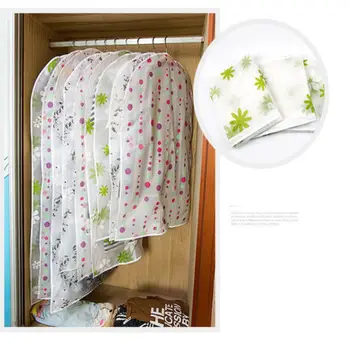 

Hot New Clothes Hanging Organizer Garment Suit Coat Dust Cover Clothing Wardrobe Storage Dustproof Bag Home Y6Y070E5