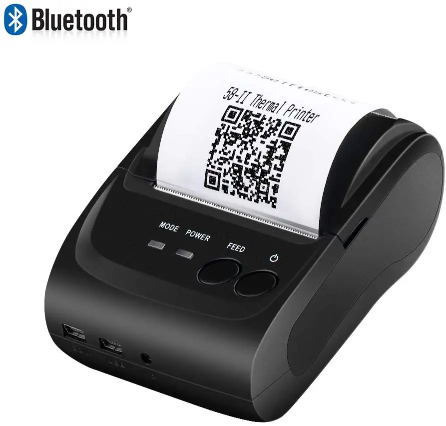 Беспроводной Bluetooth чековый термопринтер портативный персональный принтер для