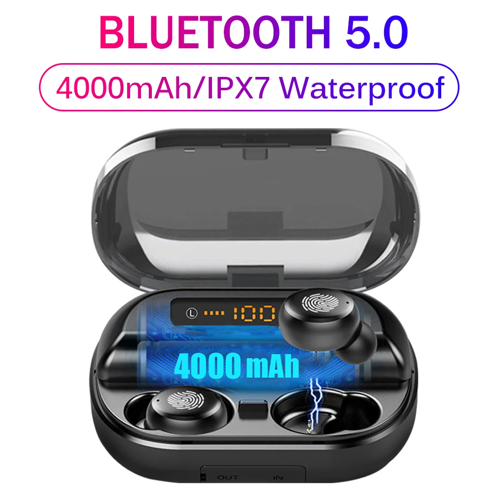 TWS V11 V12 Bluetooth 5 0 наушники с сенсорным управлением Беспроводные спортивные IPX7